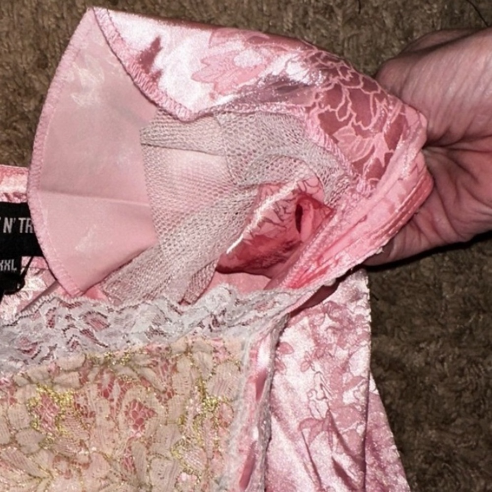 Trickz N Treatz Dolls Kill ‘CAKE QUEEN’ Marie Antoinette Pink Dress Costume XL - Picture 6 of 11